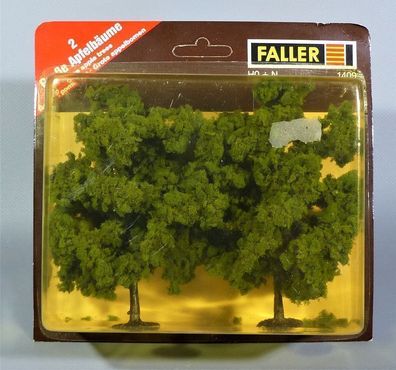 Faller H0 1409 Zwei große Apfelbüume 2 Stück Apfelbaum Baum ca.12 cm NEU OVP