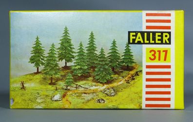 Faller H0 317 Tannensortiment Tannen Bäume Stecktannen Sortiment 50er/60er NEU OVP