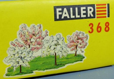 Faller H0 368 Blühende Bäume 4 Stück Laub-Baum Blüten Fertigmodell 50er/60er