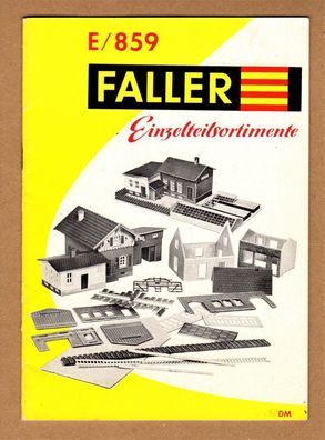 Faller E 859 Katalog übersicht Einzelteilsortimente Zubehör Bauteile Programm 50er