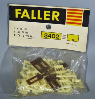 Faller H0 3402 Einzelteilsortiment Einzelteilpackung Fenster & Türen 50er/60er OVP