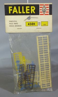 Faller H0 4301 Einzelteilsortiment Einzelteilpackung Rankgitter Zäune 50er/60er OVP