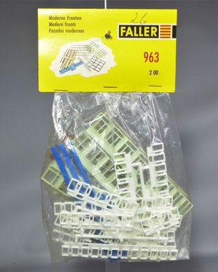 Faller H0 963 Einzelteilsortiment Einzelteilpackung Moderne Fronten 50er/60er OVP