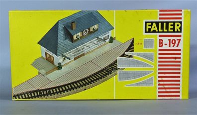 Faller H0 B-197 Bahnsteigfüllungen Kurve Kurven-Bahnsteig gebogen 50er/60er NEU OVP