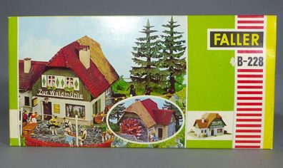 Faller H0 B-228 Romantische Mühle Wassermühle zur Waldmühle 60er/70er NEU OVP