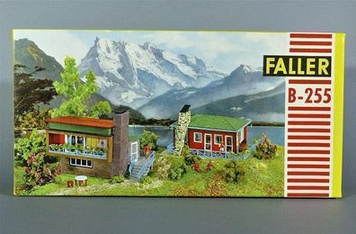 Faller H0 B-255 Zwei Bungalows Ferienhäuser & Badehaus 50er/60er Jahre NEU OVP