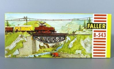 Faller H0 B-543 Fischbauchbrücke Bogen-Stahl-Gitter-Brücke 50er/60er Jahre NEU OV