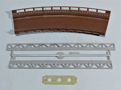 Faller H0 B-554 (543) Brücke Rampe gebogen Rampenstück Überfahrt NEU OHNE OVP