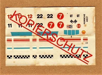 Faller AMS H0 Decals Naßschiebebilder Deko Dekobogen 4837 Porsche Rennwagen NEU