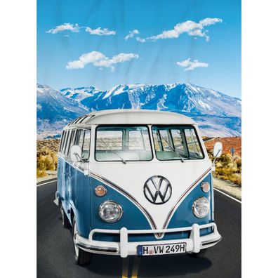 Volkswagen Decke VW Bulli T1 Adventure ?Blau 150 x 200 cm