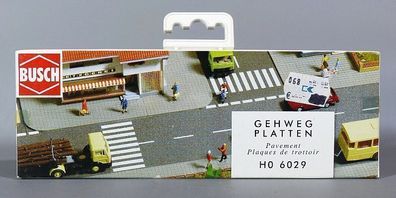 Busch H0 6029 Gehwegplatten Gehweg NEU OVP