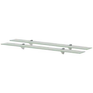 vidaXL Schweberegale 2 Stk. Glas 90x20 cm 8 mm
