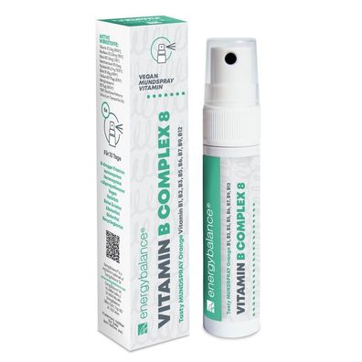 Vitamin B Complex 8 Mundspray für 32 Tage, 25ml - Energybalance