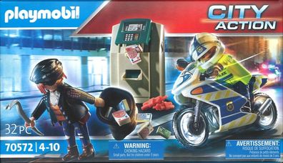 Playmobil® 70572 Polizei-Motorrad: Verfolgung des Geldräubers