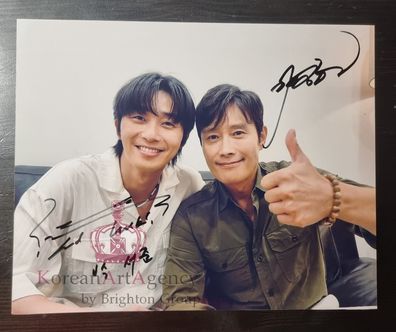 Park Seo Joon Lee Byung Hun Concrete Utopia 10inches Autograph