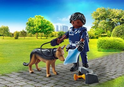 Playmobil® 71162 Polizist mit Spürhund