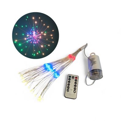 LED Lichterkette Feuerwerk mit Fernbedienung