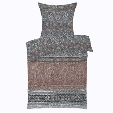 Fleuresse Mako-Satin Bettwäsche 155x220 Ornamente Paisley wintercolor 114128-19
