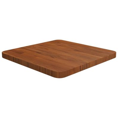 vidaXL Tischplatte Quadratisch Dunkelbraun 40x40x2,5cm Eiche Behandelt