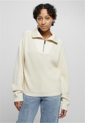 Urban Classics Damen Ladies Oversized Knit Troyer