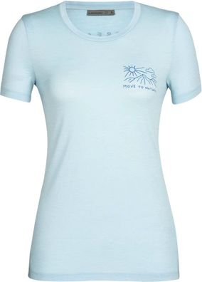 Icebreaker Damen T-Shirt Damen T-Shirt Tech Lite II SS Teeountain Lake Haze 167368