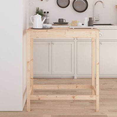 vidaXL Bartisch 100x50x110 cm Massivholz Kiefer