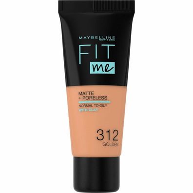 Maybelline New York Fit Me Matte + Poreless Foundation 312 Golden 30ml