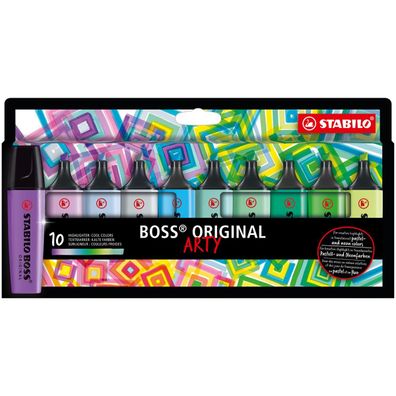 Stabilo 70/10-2-20 Stabilo Textmarker BOSS Original, 10er Karton-Etui ARTY