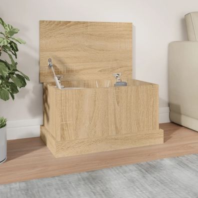 vidaXL Truhe Sonoma-Eiche 50x30x28 cm Holzwerkstoff