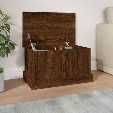 vidaXL Truhe Braun Eiche-Optik 50x30x28 cm Holzwerkstoff