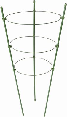 Silverline Gartenpflege Staudenhalter mit drei Ringen Ø 180, 200 u. 220 mm