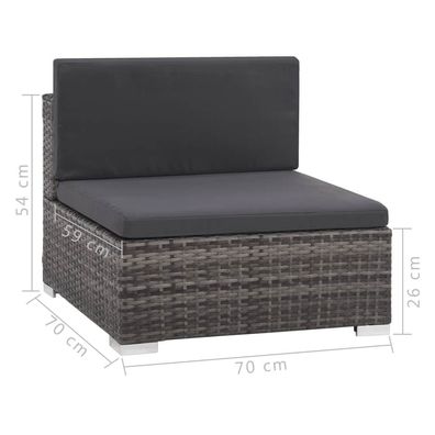 FMD Couchtisch mit 2 Beistelltischen 67,5x67,5x50 cm Weiß Beton-Optik