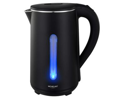 Michelino 1,8 Liter Wasserkocher mit LED-Licht Schwarz Matt 74352