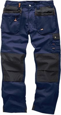 Scruffs Hose Arbeitshose „Worker Plus“ -Marineblau