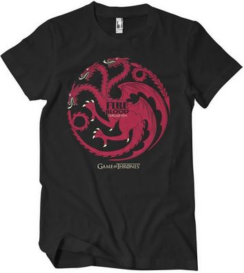 Game of Thrones T-Shirt TargaryenFire & Blood T-Shirt WB-1-GOT003-H71-8