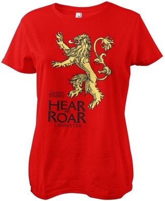 Game of Thrones T-Shirt LannisterHear Me Roar Girly Tee WB-5-GOT002-H7-3