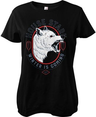 Game of Thrones T-Shirt House StarkWinter Is Coming Girly Tee WB-5-GOT005-H64-3