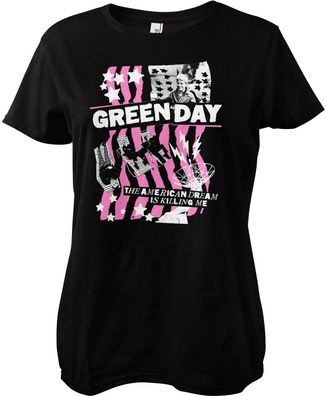 Green Day T-Shirt American Dream Girly Tee WMX-5-GDAY007-H92-2