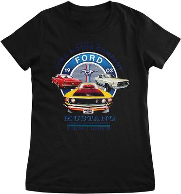 Ford T-Shirt Mustang Circle Girly Tee AB-5-22548-M009