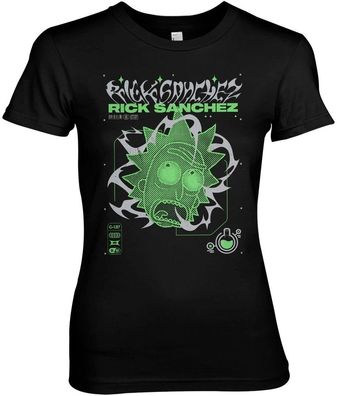 Rick and Morty T-Shirt Rick Sanchez Lab Girly Tee WB-5-RM011-H65-15