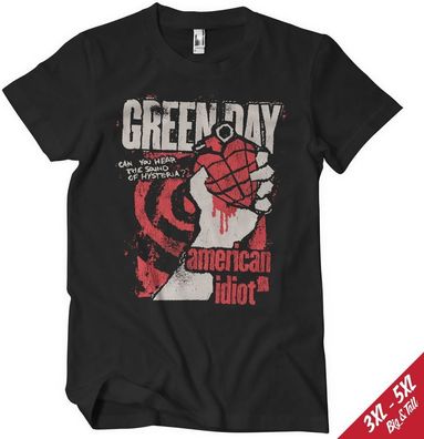 Green Day T-Shirt American Idiot Spiral Arm T-Shirt WMX-1-GDAY001-H93-11