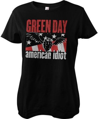 Green Day T-Shirt American Idiot Girly Tee WMX-5-GDAY002-H49-6