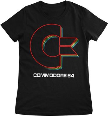 Commodore/c64 T-Shirt Commodore Spectrum Logo Girly Tee LN-5-COM001-H68-8