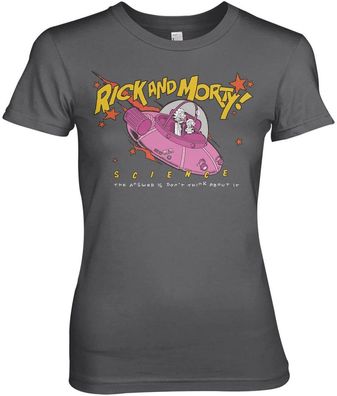 Rick and Morty T-Shirt Science Girly Tee WB-5-RM016-DTF897