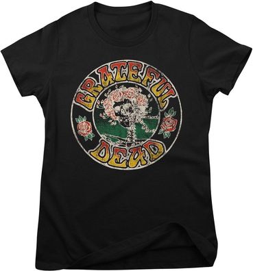 Grateful Dead T-Shirt Skull & Roses Girly Tee WMX-5-GD008-H94-8