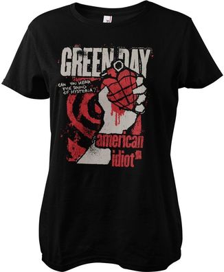 Green Day T-Shirt American Idiot Spiral Arm Girly Tee WMX-5-GDAY001-H93-11