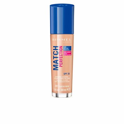 Rimmel London Match Perfection Foundation Spf20 201 Classic Beige 30ml