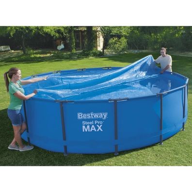 Bestway Solar-Poolabdeckung Flowclear Rund 462 cm Blau