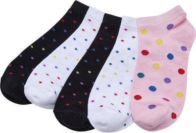 Urban Classics No Show Socks Rainbow Dots 5-Pack