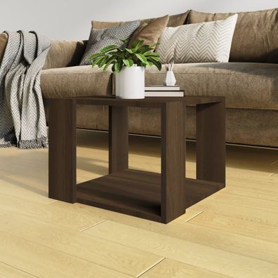 Couchtisch Braun Eichen-Optik 40x40x30 cm Holzwerkstoff